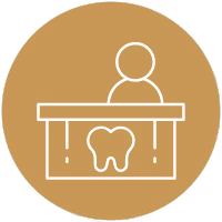 Recepcja gabinetu stomatologicznego Pani Ortodoncja